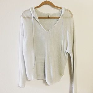 Joie sky blue 100% cashmere hoodie