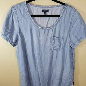 Gap Chambray T-Shirt