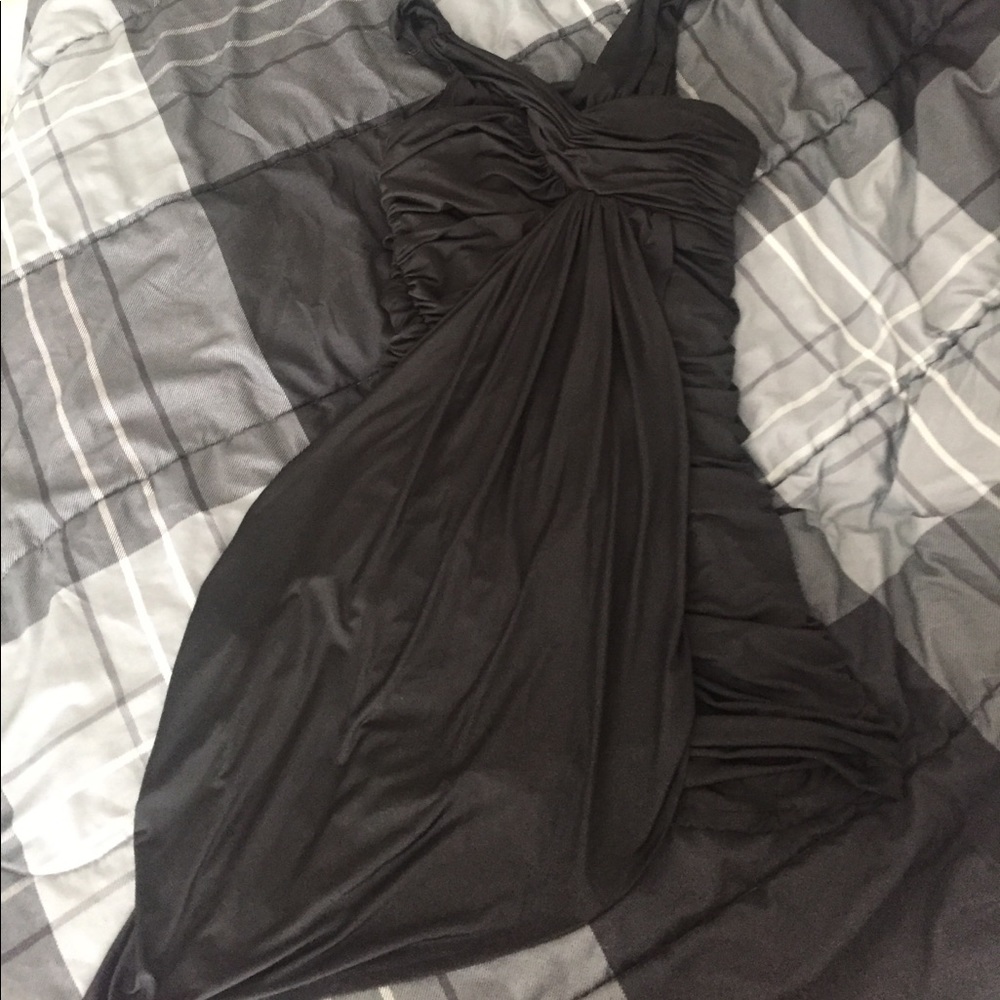 Black Bebe wrap dress
