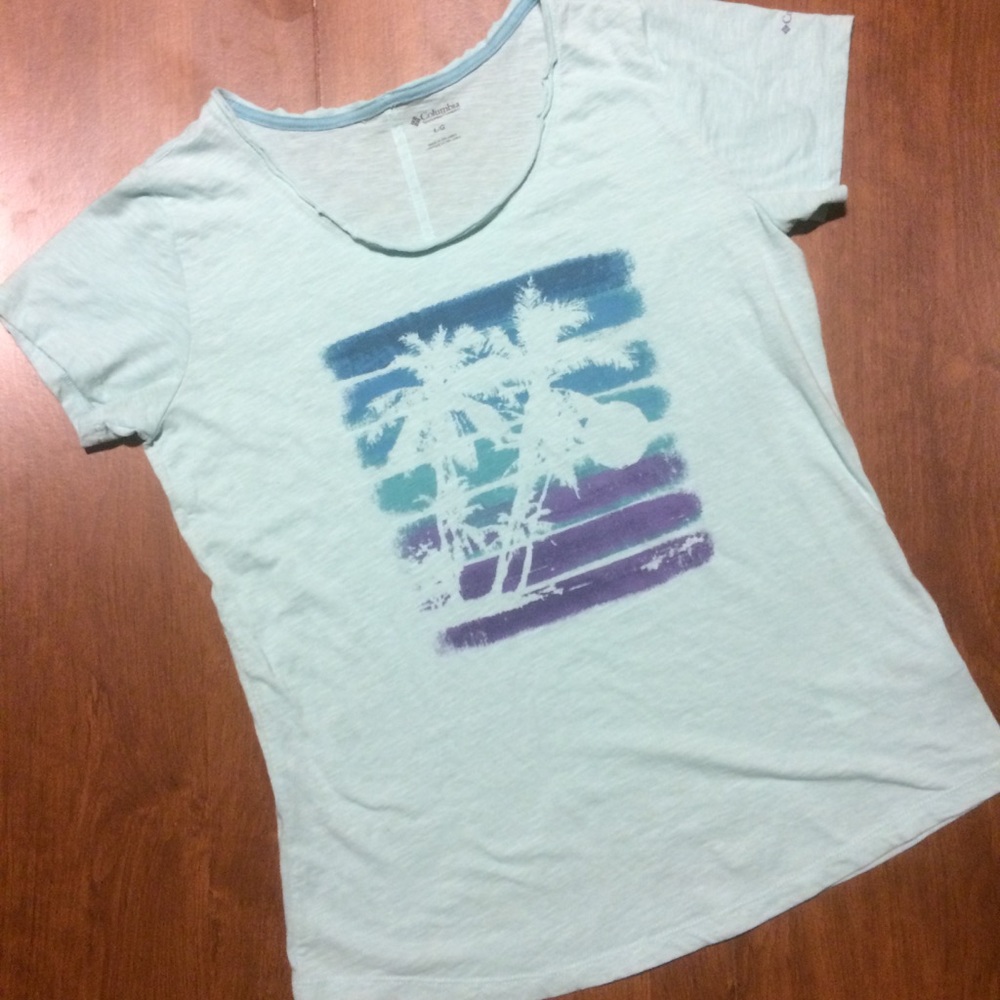 Columbia palm print shirt