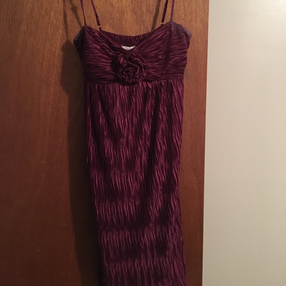 Plum homecoming dress