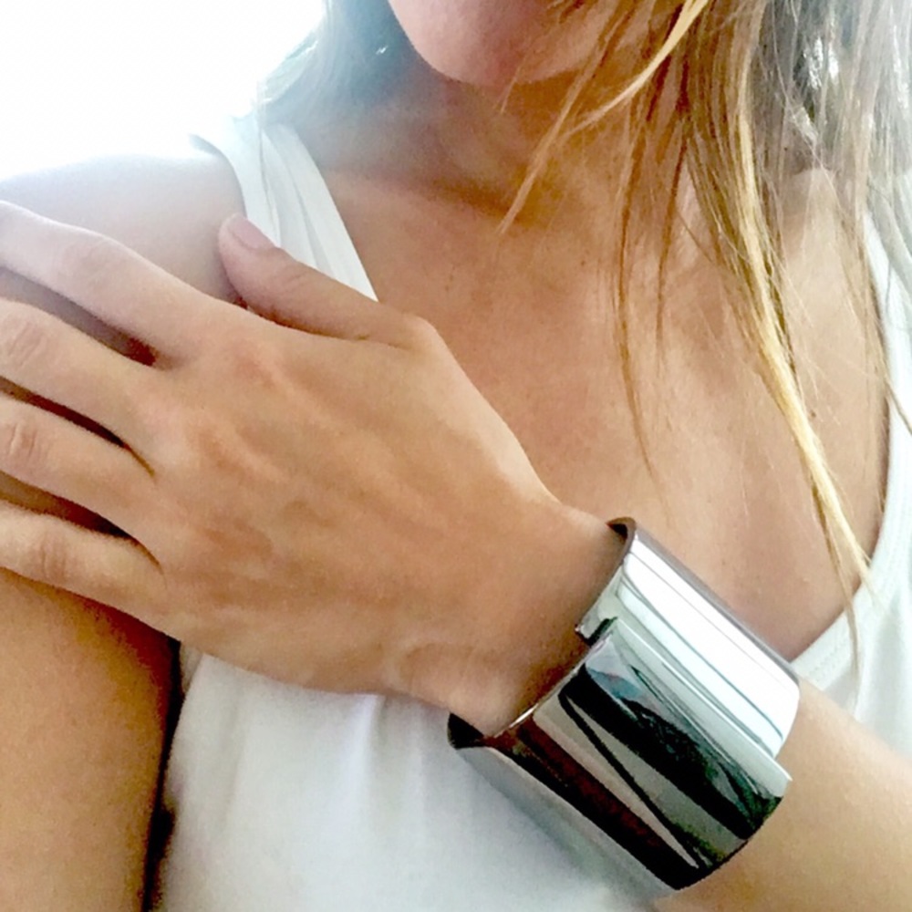 Gunmetal chunky bangles!