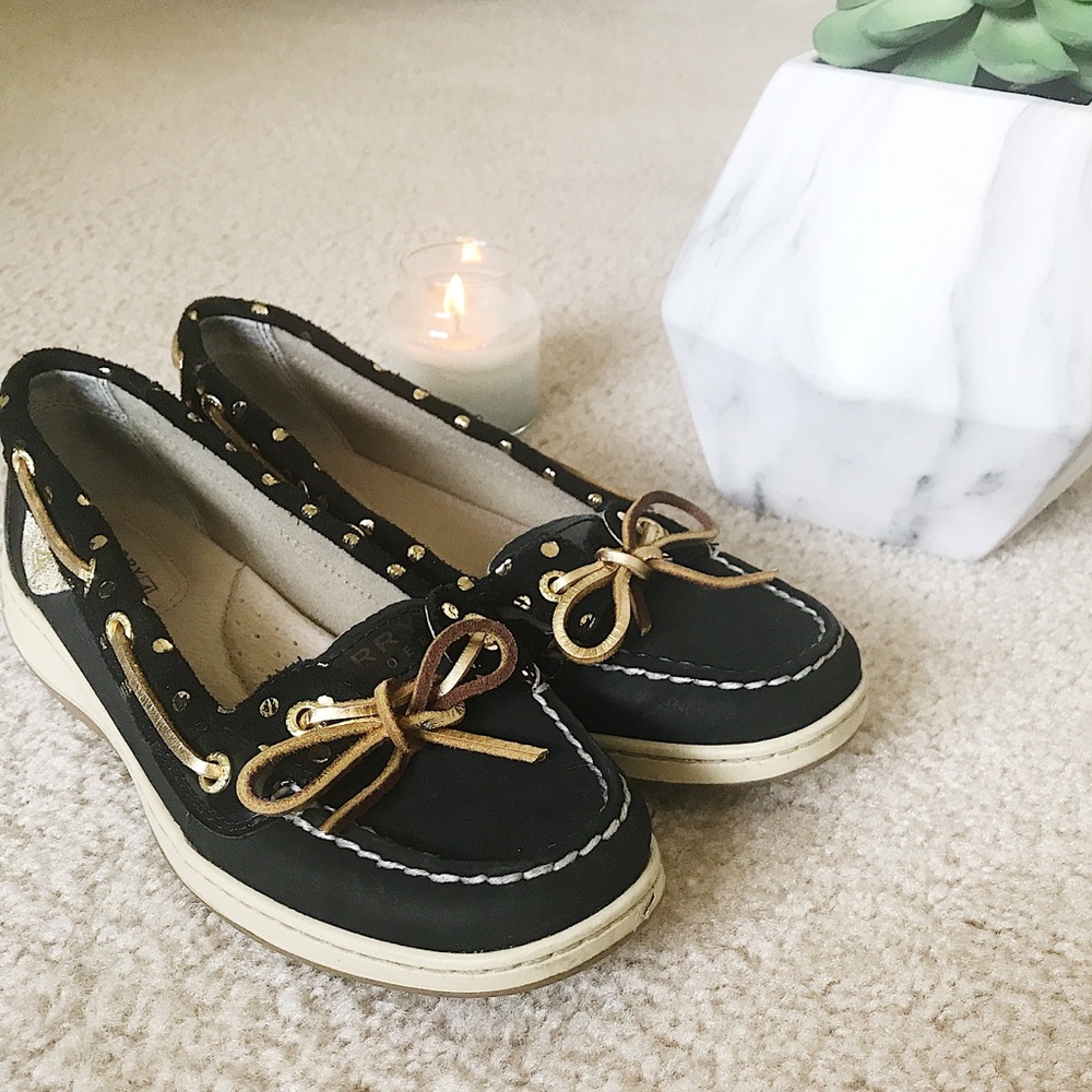 ⭐️NEW Black & Gold Sperrys⭐️