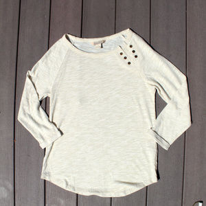 {2-HOUR SALE!!} Lucky Brand Oatmeal-Colored Tee