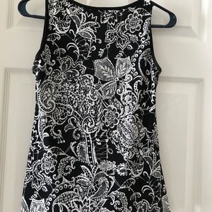 Black & White halter tank top