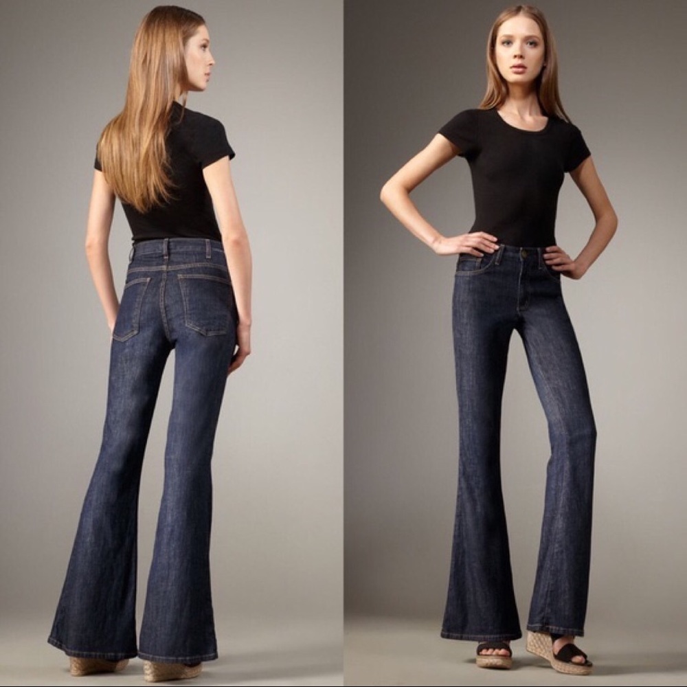 Current/Elliott High Rise Bell Bottom Flare Jeans