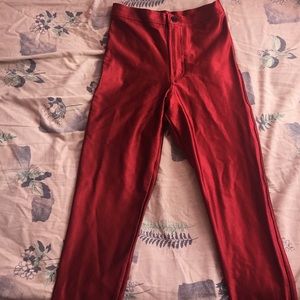American Apparel Disco Pants-Red