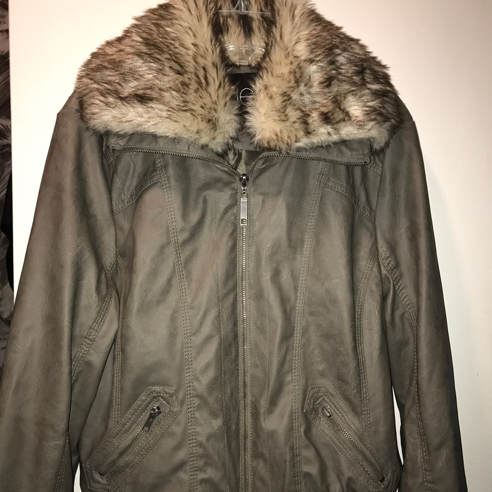 FAUX leather jacket originally from DEB (junior L)