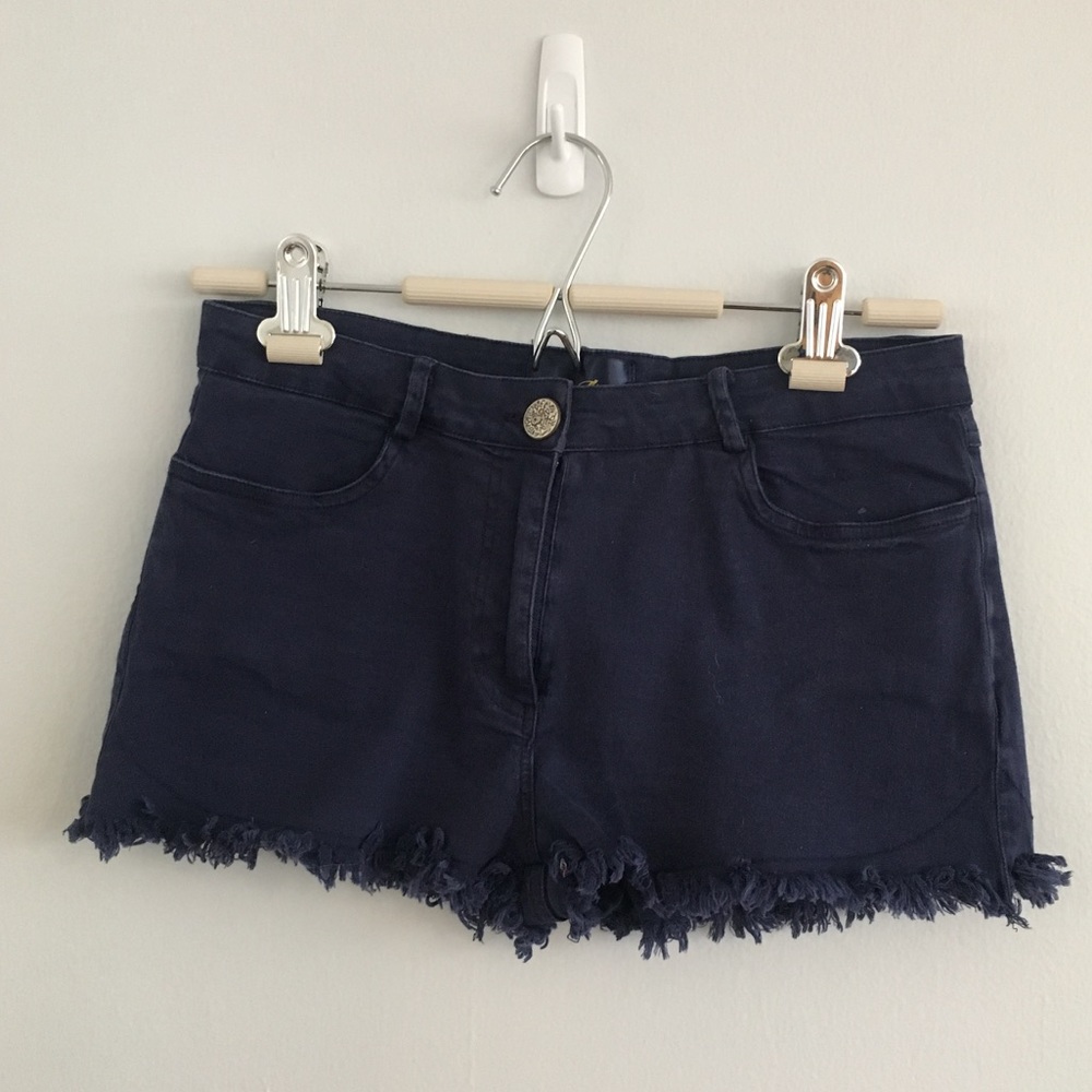 Navy Cut Off Shorts