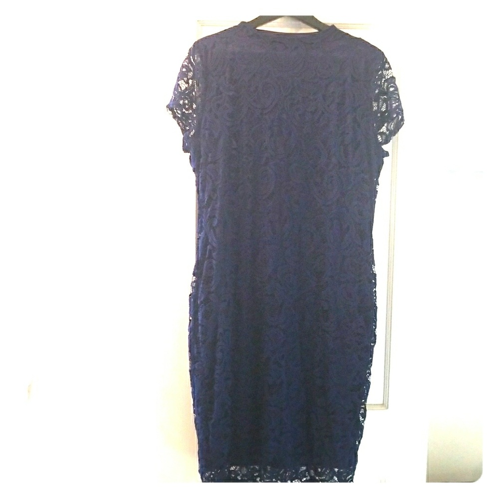 Navy blue lace dress NWOT