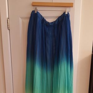 New York & Company maxi multicolor broom skirt