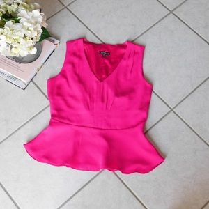 Express Pink Peplum Top