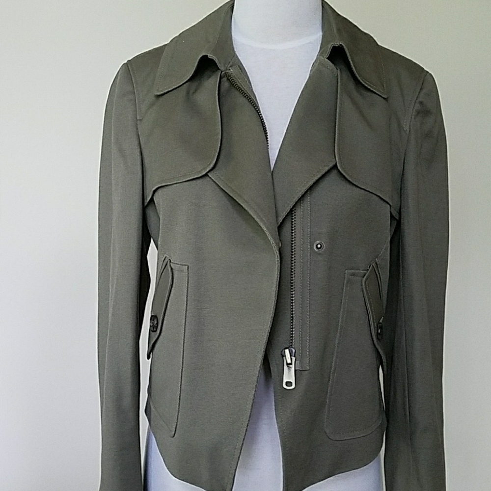 NWOT ANN TAYLOR Stylish Army Green Jacket