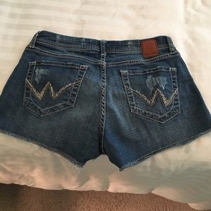 Dear John cut off blue jean denim shorts