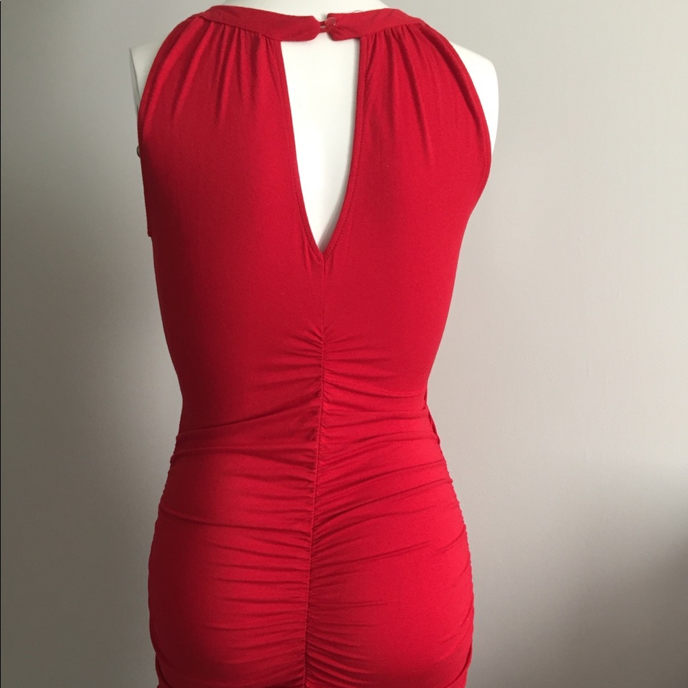 🔥RED RUCHED DRESS🌹 - Picture 3 of 6