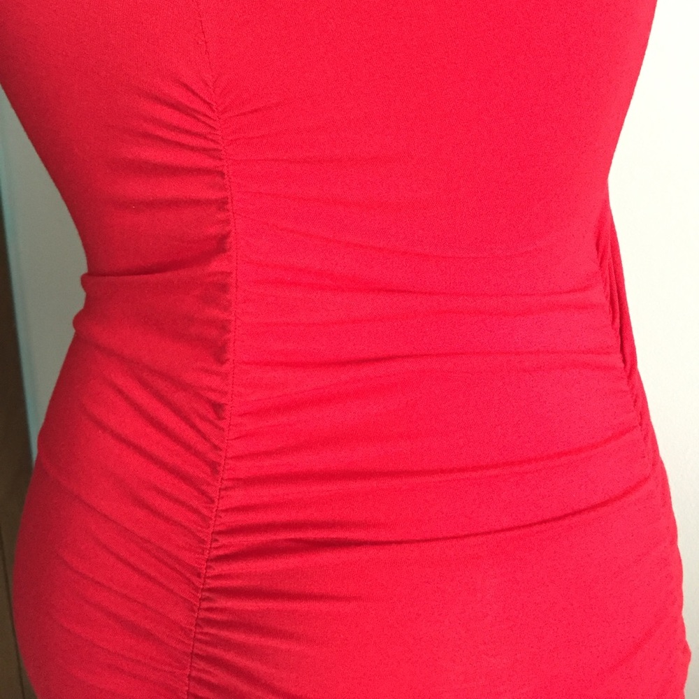 🔥RED RUCHED DRESS🌹 - Picture 6 of 6