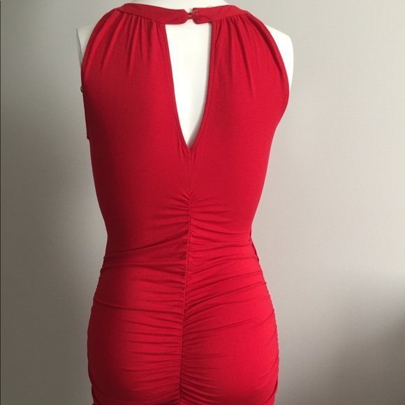 🔥RED RUCHED DRESS🌹 - Picture 3 of 6