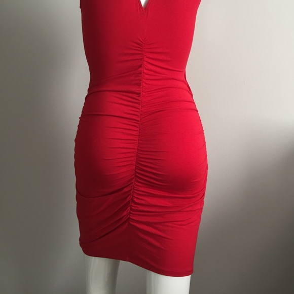 🔥RED RUCHED DRESS🌹 - Picture 5 of 6