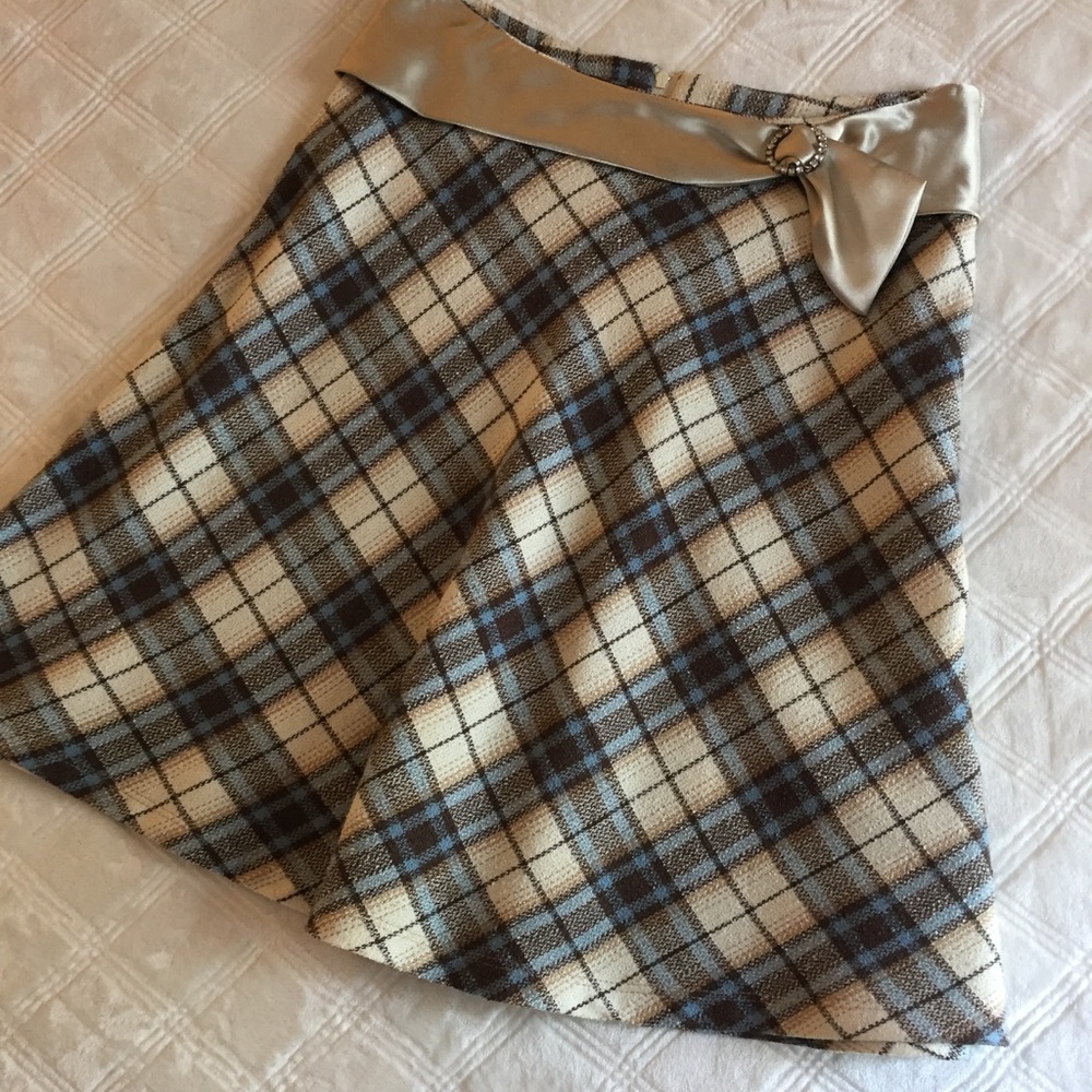 VGUC Vintage A-Line Plaid Skirt