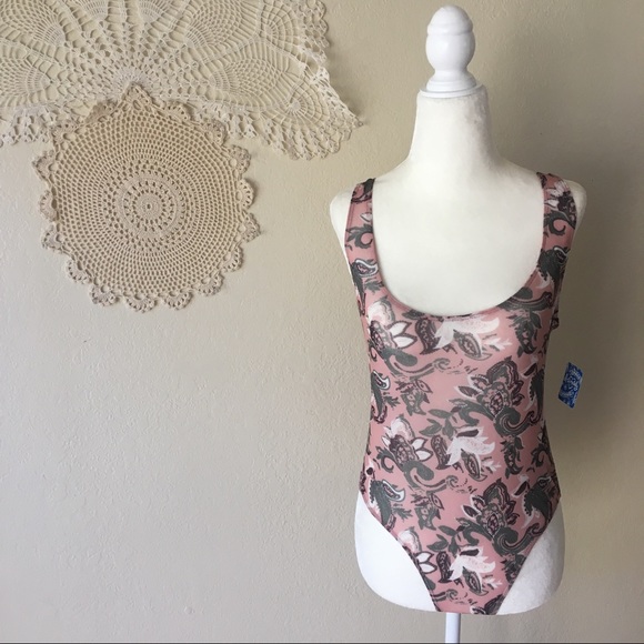 Intimately FP So Fresh floral sheer mesh bodysuit - Picture 2 of 8