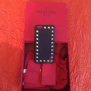 Valentino  IPhone 6 Plus case tags and dust bag