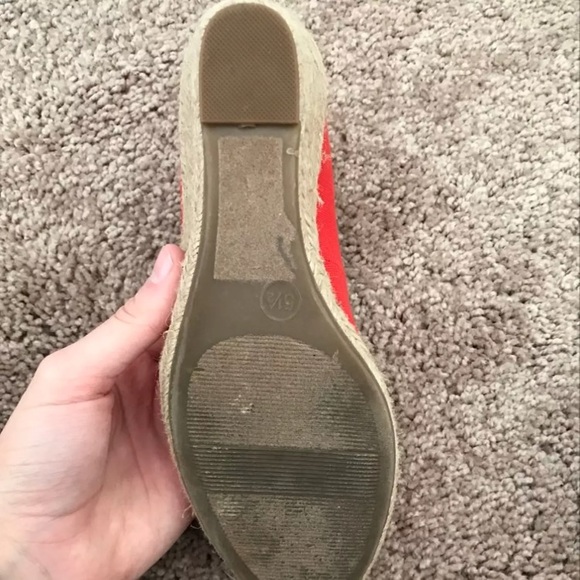 Red espadrilles wedges - Picture 4 of 4