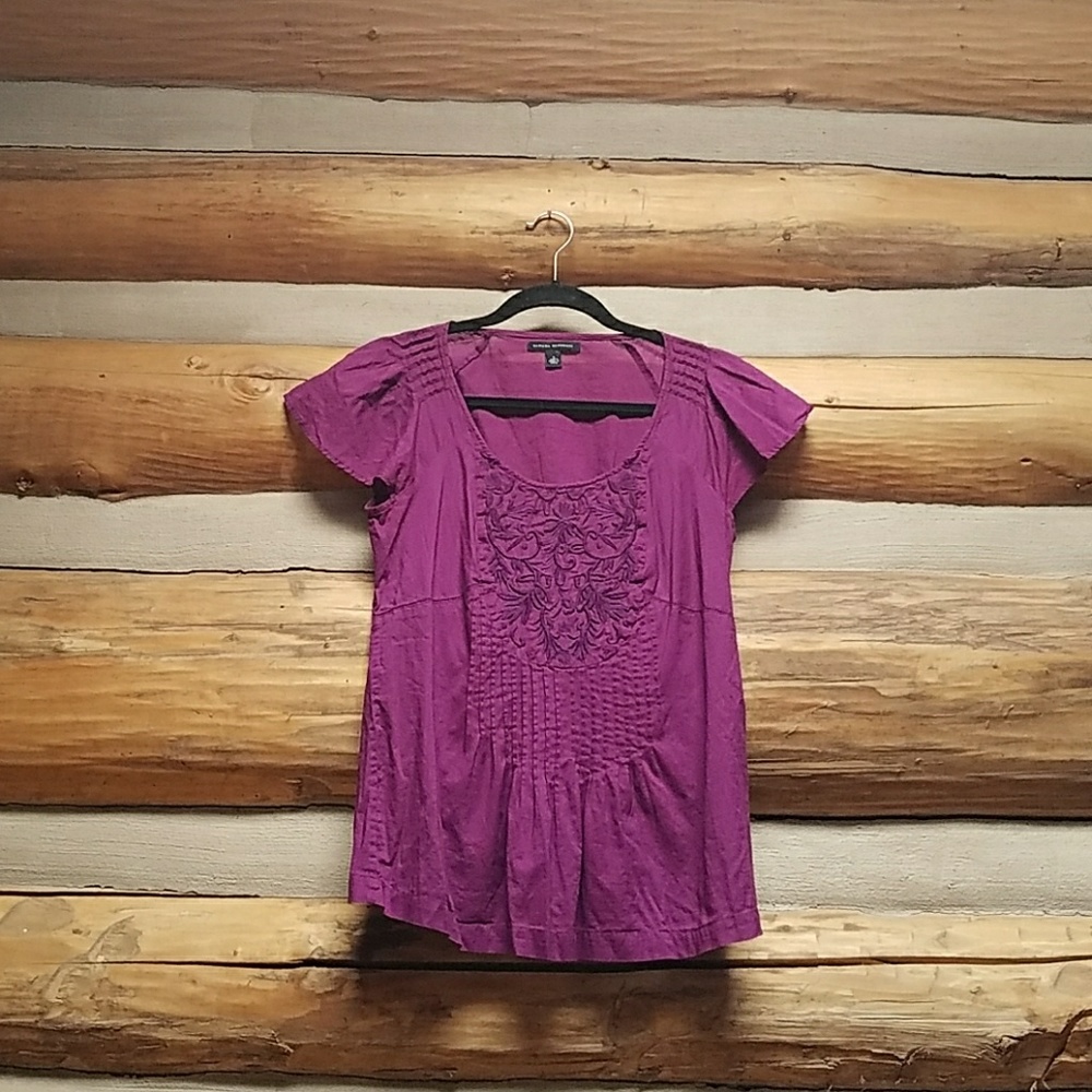Purple banana republic blouse. GUC
