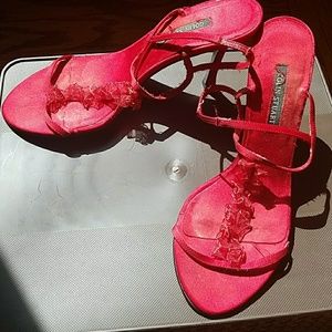 Strappy high heel sandals