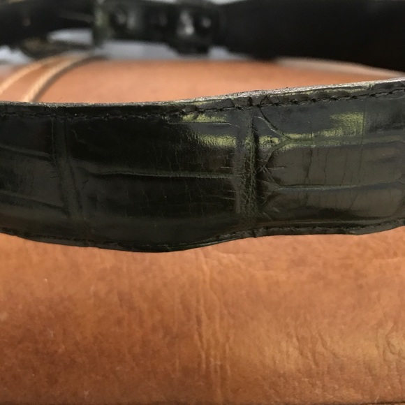 Genuine calfskin alligator print leather. main image 6