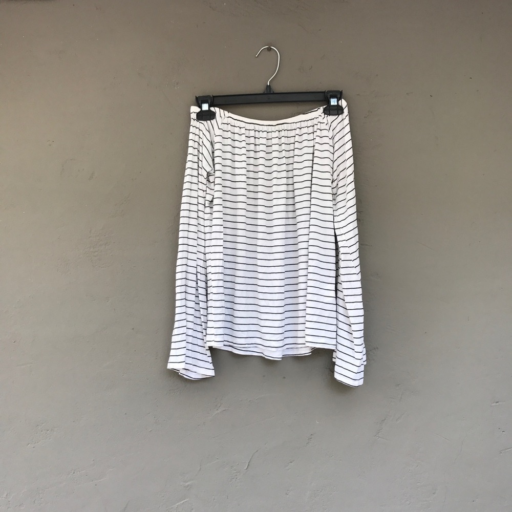 Cotton On Off-the-shoulder striped longsl