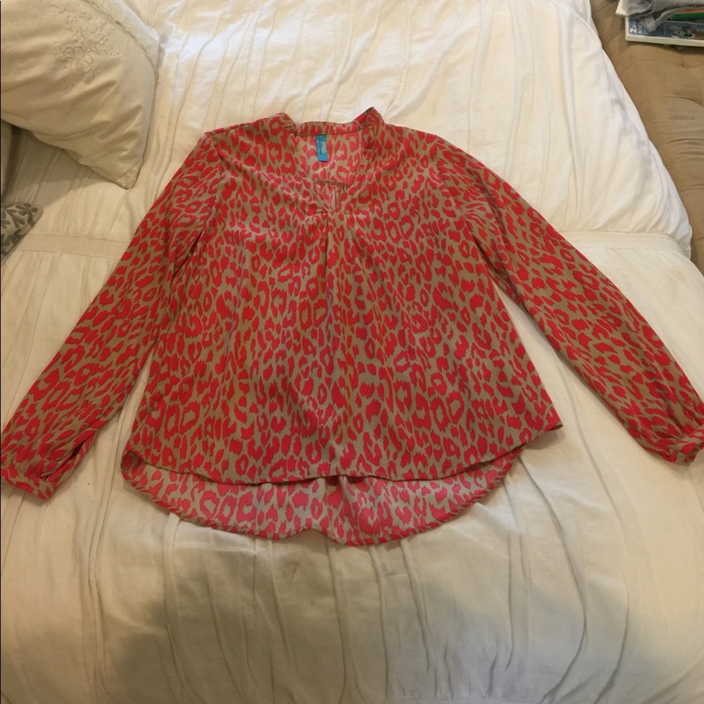 Animal print blouse