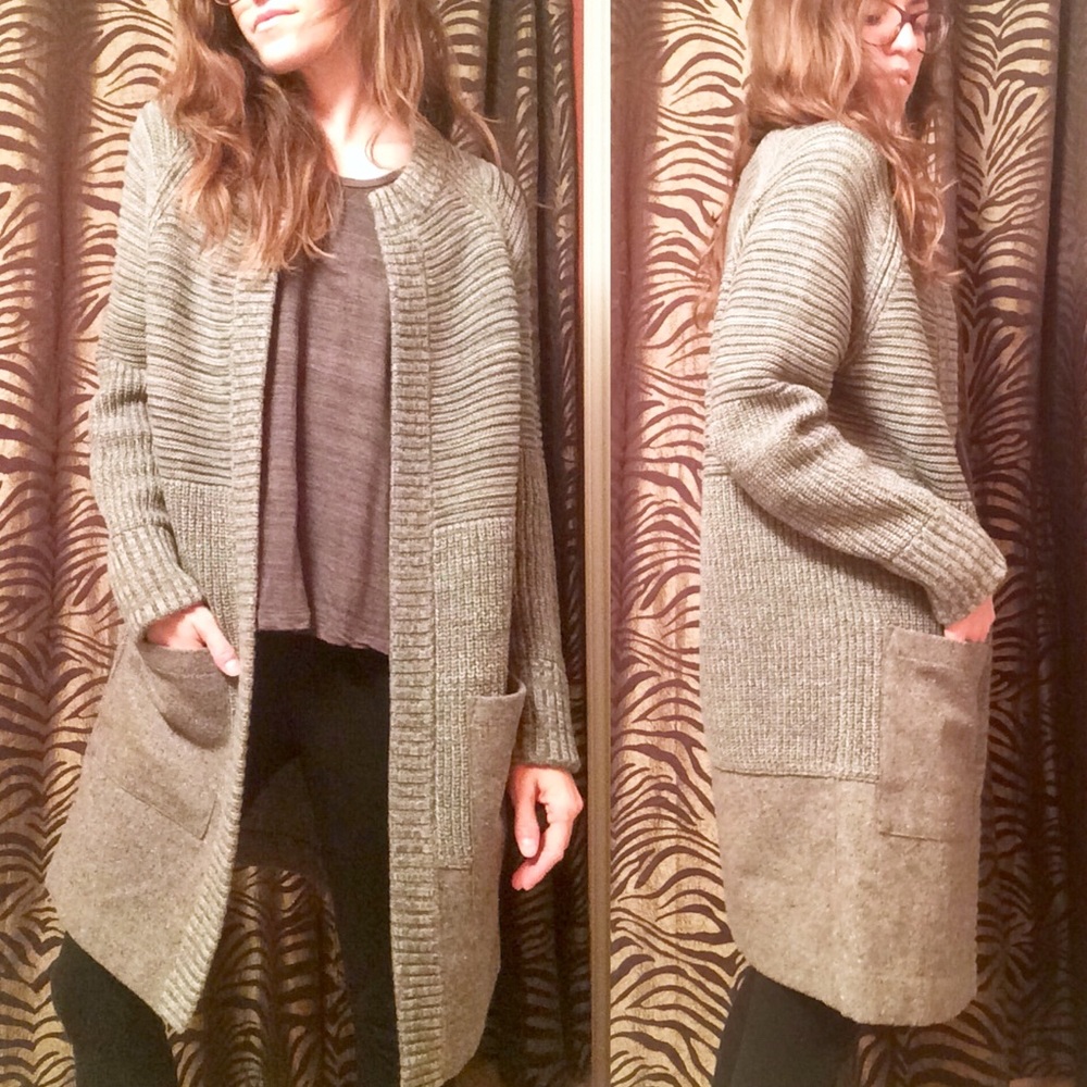 Banana Republic Sweater Wool Duster Coat • NWT