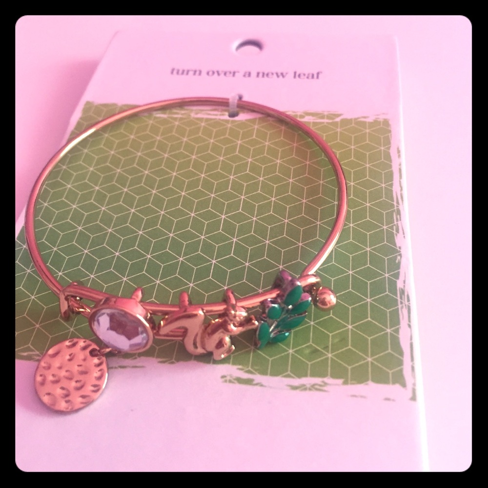 Gold bangle bracelet