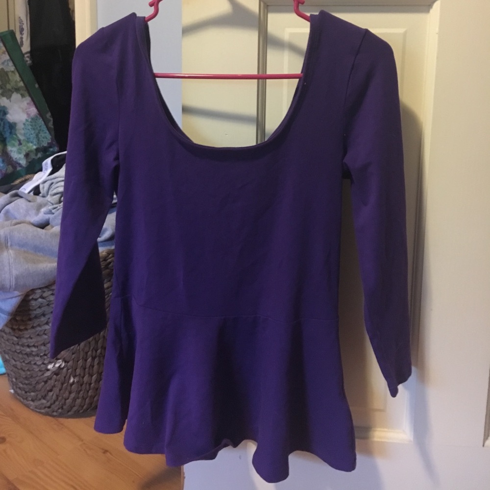 Express purple peplum