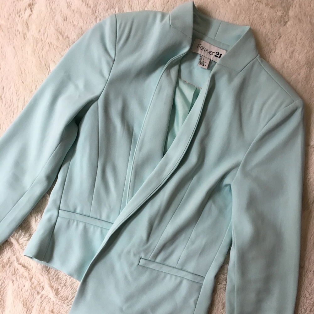 Forever 21 Seafoam Green Blazer