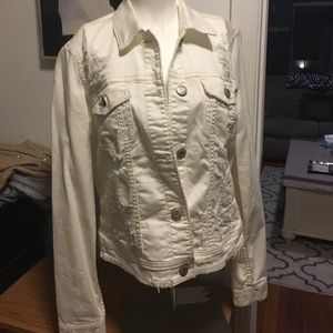 NWT white American eagle jean jacket