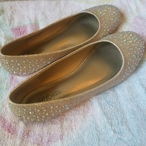 Sparkly flats