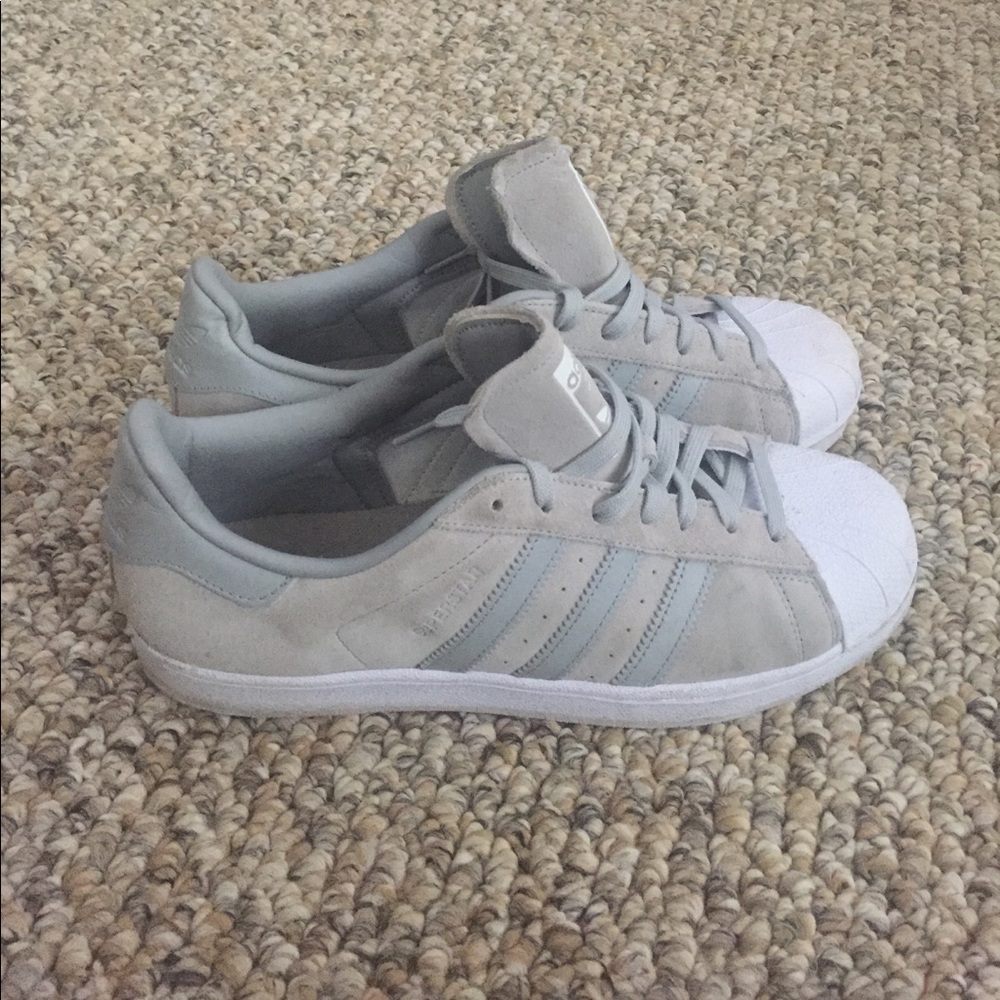 Woman's adidas superstar suede sneakers