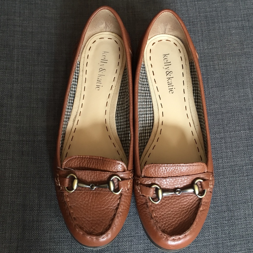 Brown Leather Kelly & Katie Loafers