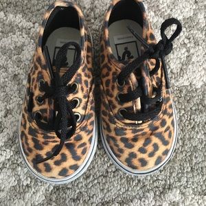 Leopard toddler Vans