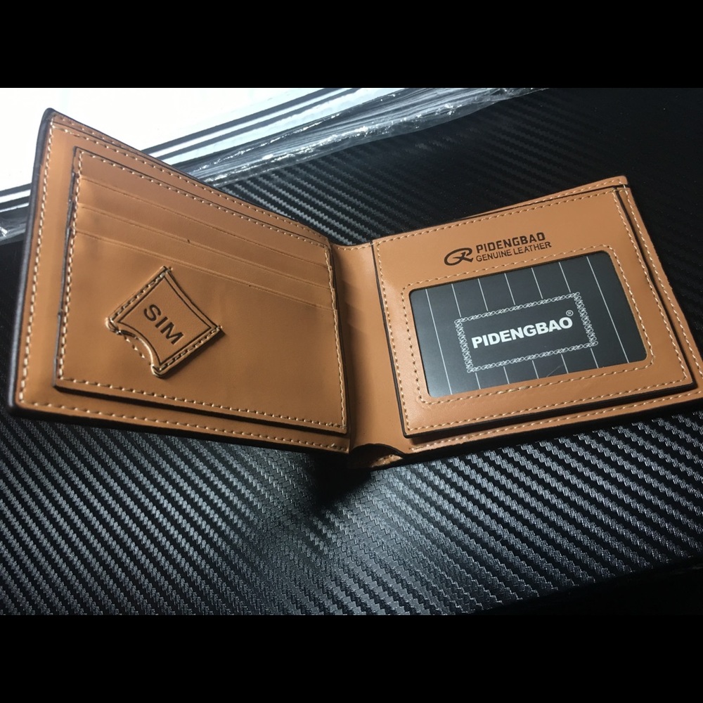 2017 Male PIDENGBAO Luxury Genuine Leather Wallet
