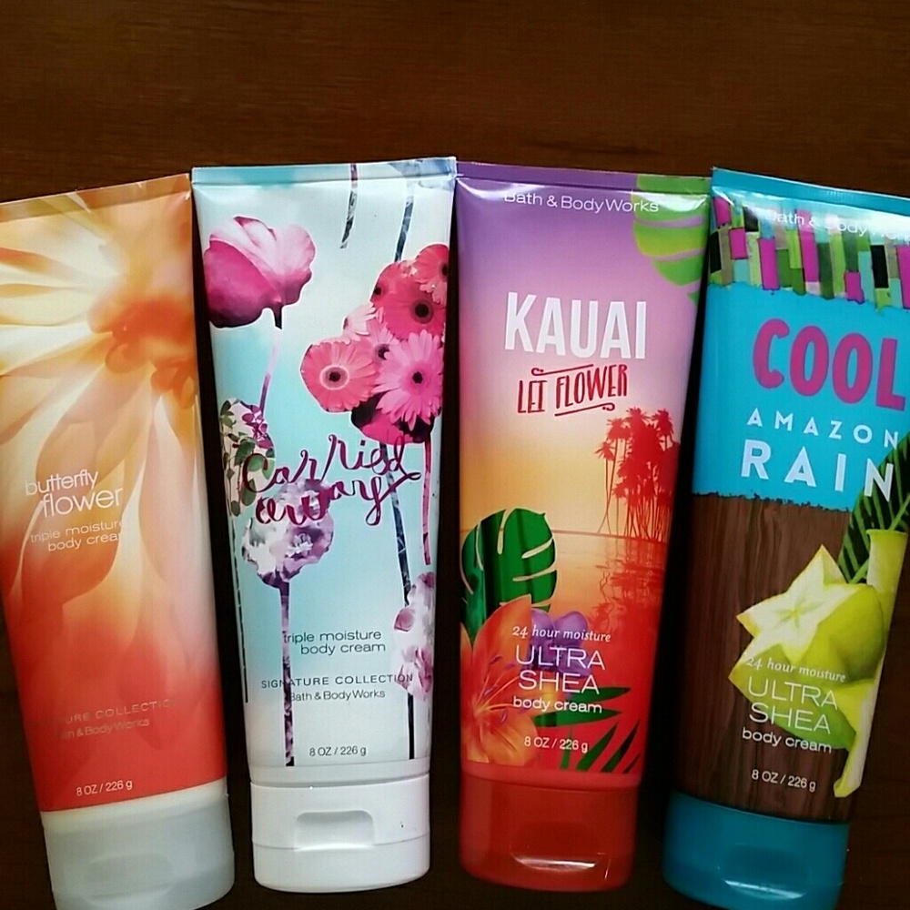 Bath&body works lotions!