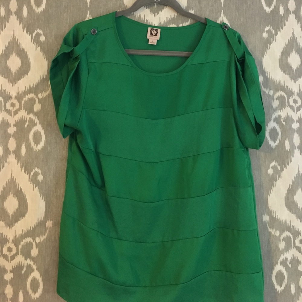 Green anne Klein blouse