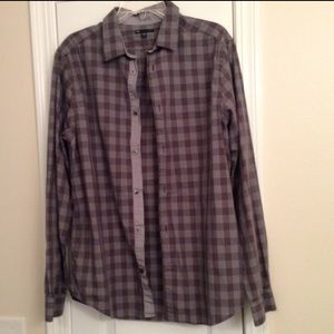 Gap Plaid Gray Button-Up.