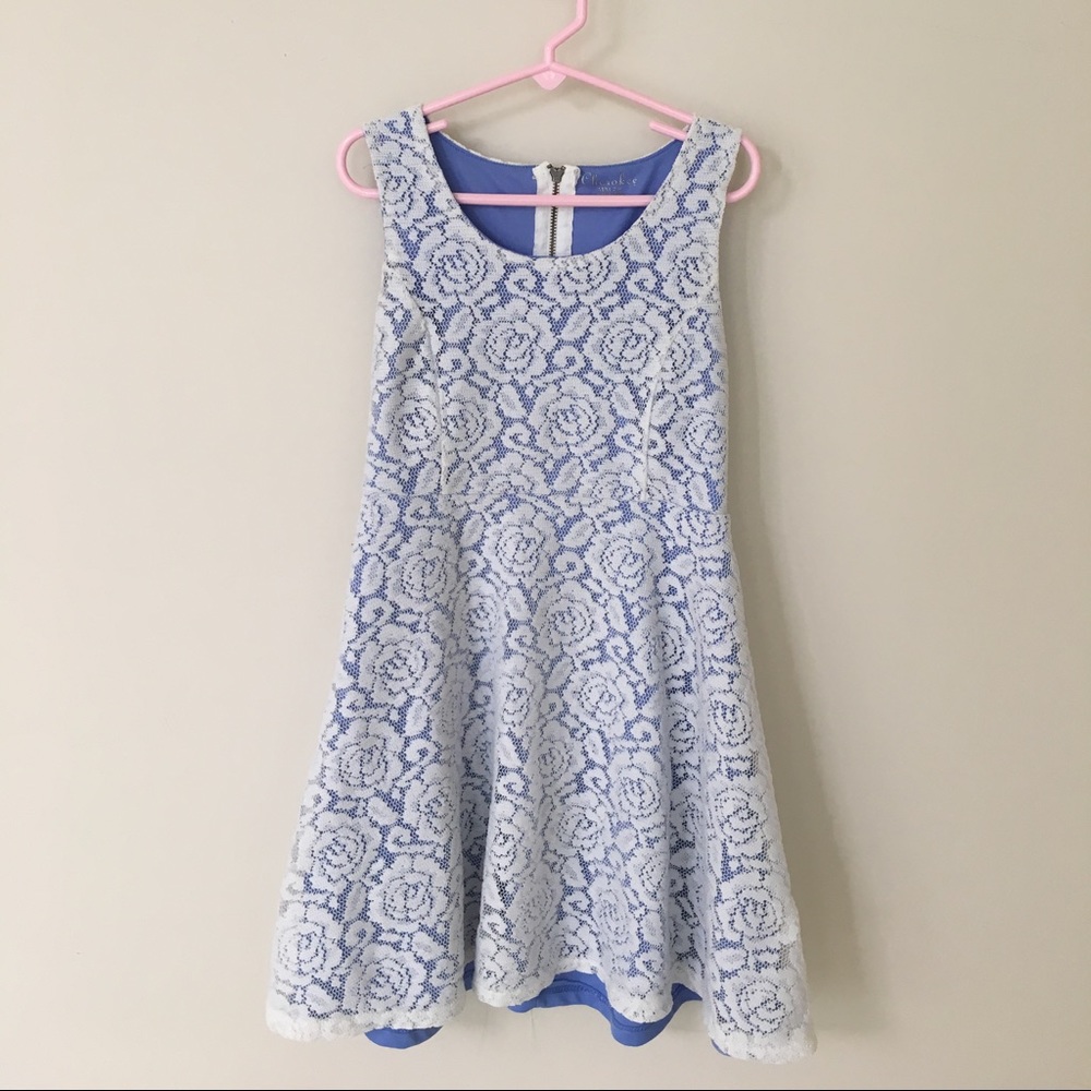 Beautiful Floral, Blue dress