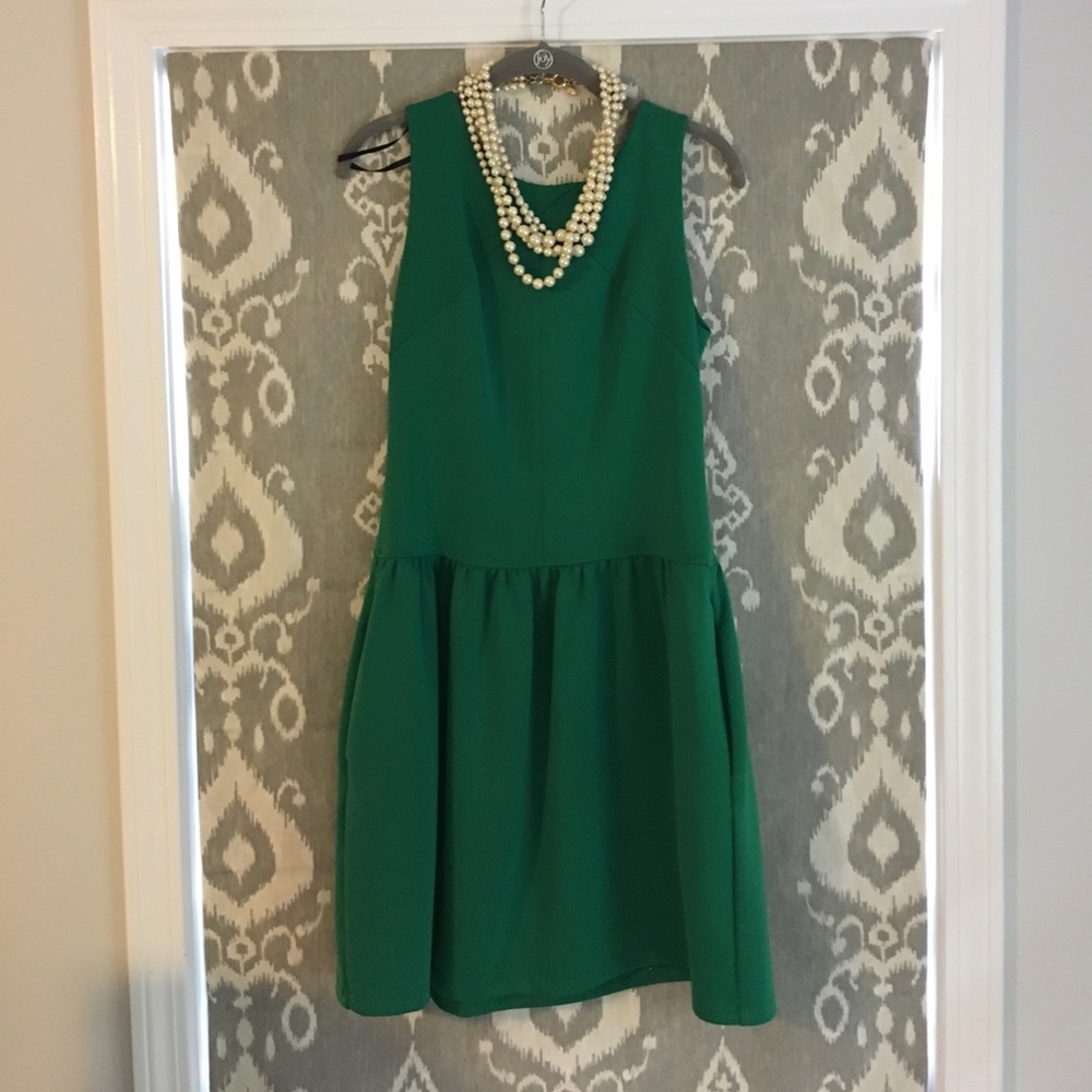 Green Cynthia Rowley dress EUC, sz 8