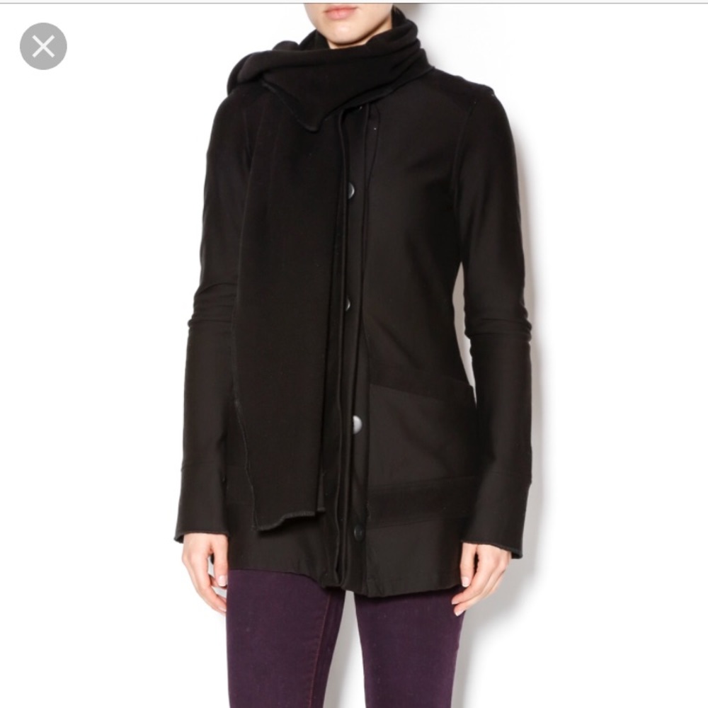 Beyond Yoga Jacket attached scarf jacket