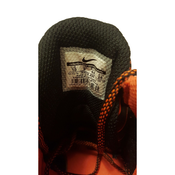 Nike CJ3 Pro TD Mid Football Cleats Orange Size 10 - Picture 8 of 8