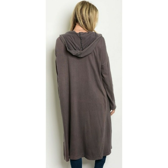 HP|| 🌟NEW! Hooded Longline Cardigan Sweater - Picture 4 of 6