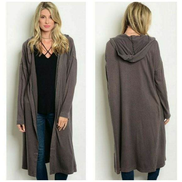 HP|| 🌟NEW! Hooded Longline Cardigan Sweater - Picture 6 of 6